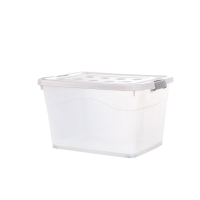 翌嘉 YJ4060307透明收纳箱衣服整理箱带轮物品收纳箱