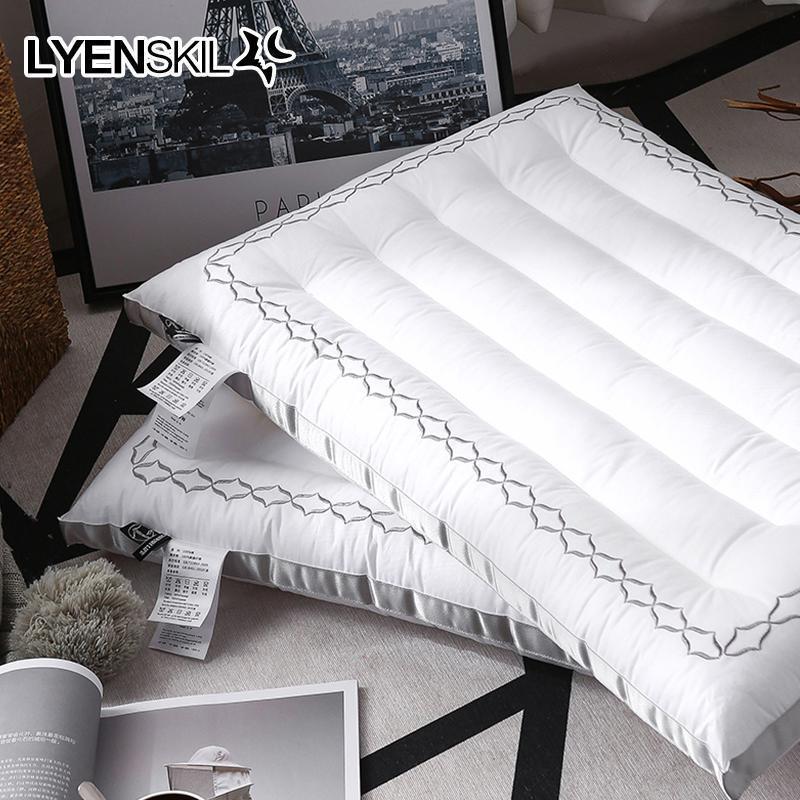 家柏饰(CORATED)全棉低枕头一对装枕芯全棉薄枕矮枕一只成人家用舒适枕助