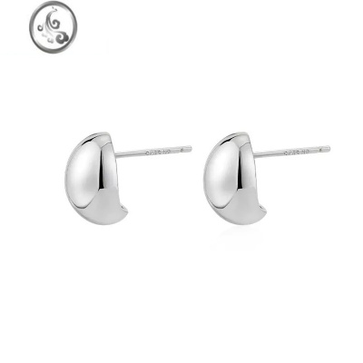 JiMi2023新款小银豆999银银耳钉百搭耳环简约小众设计感耳饰女友礼物