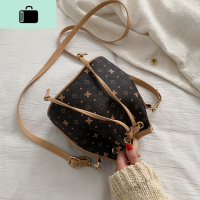 包包2019新款复古水桶包百搭高级感洋气单肩斜挎小包港风时尚女包NEW LAKE女斜挎包