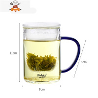 pazotta玻璃杯茶水分离过滤花茶杯办公室泡茶家用带盖水杯 敬平