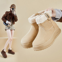 加绒高帮雪地靴女冬季新款学生ins韩版保暖休闲厚底增高_3_298