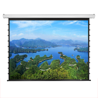 经科JK投影幕布YY1 MK3/YY1 MKIII 120寸4:3白塑拉绳电动遥控幕布