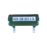 七九四 筛选精密被釉线绕电阻器 RX20 25W 5KΩ±5% 个
