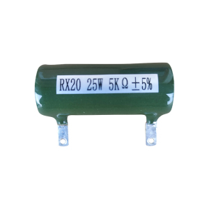 七九四 筛选精密被釉线绕电阻器 RX20 25W 5KΩ±5% 个