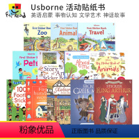 [正版]Usborne English Sticker Book Animals Words 尤斯伯恩儿童贴纸活动书