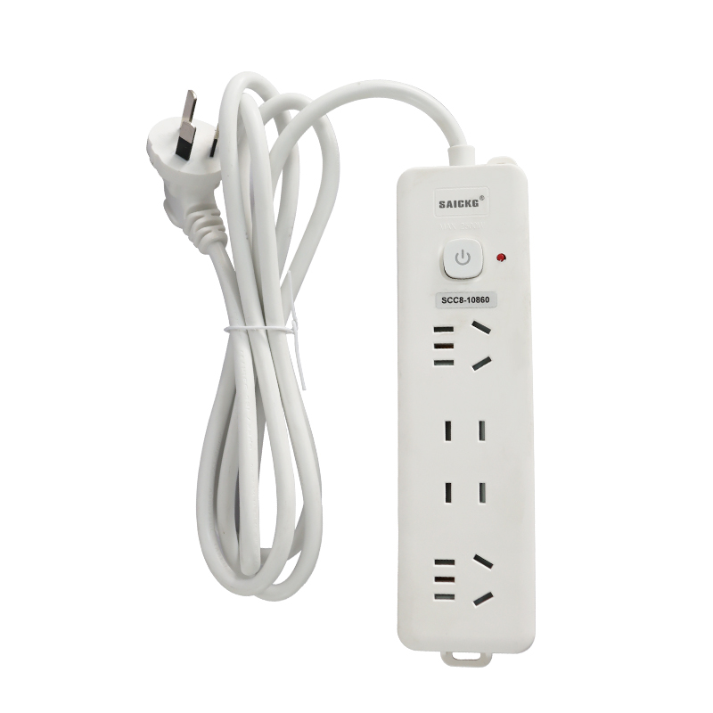 SAICKG SCC8-10860 二位5孔 二位2孔 1.8M 2500W 插排(单位:个)白