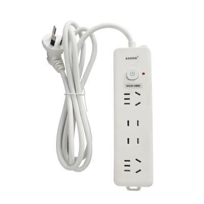 SAICKG SCC8-10860 二位5孔 二位2孔 1.8M 2500W 插排(单位:个)白