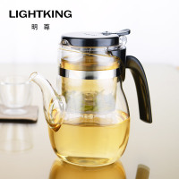 KAMJOVE/金灶 明尊 B系列 飘逸杯 弹压式茶道杯 耐热高硼硅玻璃茶具 花茶杯 过滤长嘴泡茶壶 玻璃茶壶 家用茶道