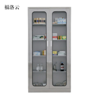 福洛云文件柜不锈钢柜子储物柜资料柜档案柜带锁文件柜304通玻文件柜