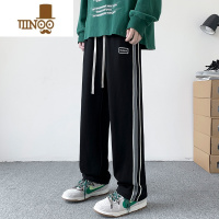 YANXU直筒裤子男款2023新款潮牌运动长裤男生美式宽松阔腿休闲裤