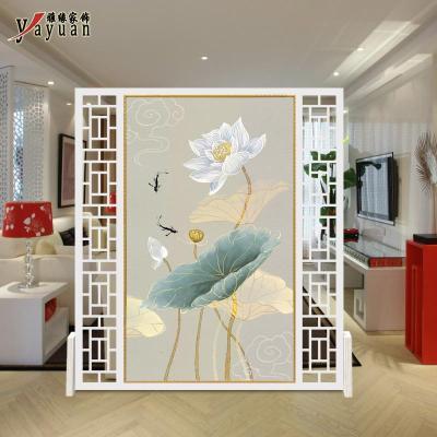 BONJEAN新中式屏风隔断客厅卧室家用小户型进玄关屏风简约现代实木座屏