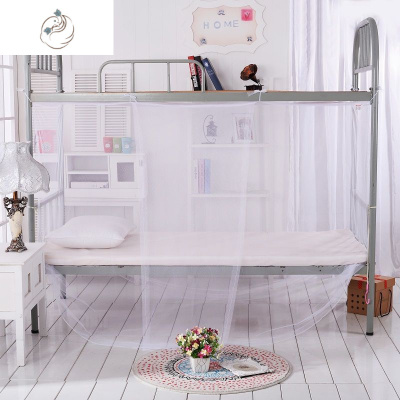 蚊帐家用1.5米双人床老式方顶学生宿舍0.9m上下铺单人床1.超密白色(网纱顶)0.9米宽x1.95米舒适主义蚊帐超密白色(网纱顶)0.9米宽x1.95米长x1.5米高