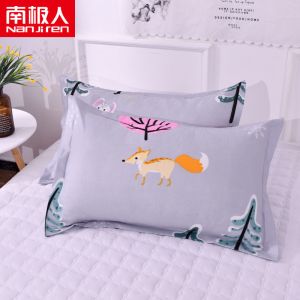 []枕头套一对装枕芯套卡通枕套学生一对成人48x74cm