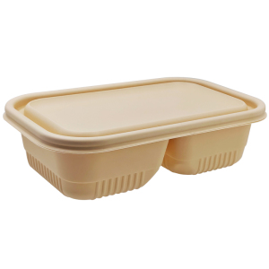 户美佳欣 一次性可降解餐盒 两格850ml 个