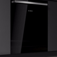 博世SJU6ZMB66C三层碗篮沸石洗碗机 黑色18套三层10天存储