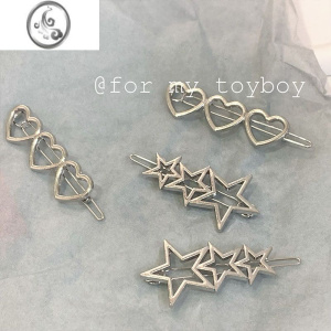 JiMi小众日系元气少女y2k发夹发卡发饰辣妹星星刘海夹子头饰爱心边夹