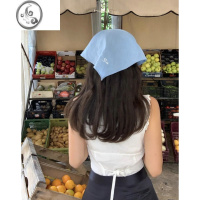 JiMiSTU韩国ins风fever头巾刺绣方巾头饰发饰发箍宽边简约韩版夏