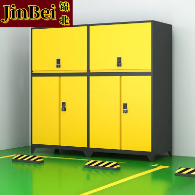 锦北车库收纳柜密码防盗铁皮柜车位杂物储物柜大空间防潮柜 对开B2款