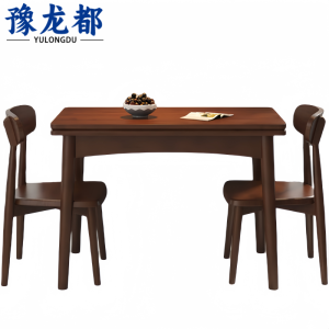 豫龙都 折叠餐桌 一桌两椅 套