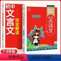 [套装2本]文言文完全解读+古诗文 [正版]2024新版初中文言文完全解读一本通必背古诗文138篇首全国七八九年级通用初