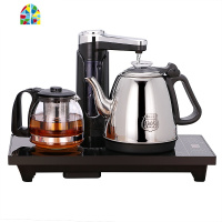 全自动上水壶抽水式电热烧水壶泡茶专用茶台一体功夫茶具套装煮器 FENGHOU 升级款全自动宝马金+玻璃茶杯