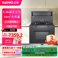 森歌(SENG)集成灶L1ZK蒸烤一体外观美 大容量厨房灶具家用蒸烤箱燃气灶 灰色液化气