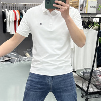 翻领短袖polo衫男潮牌夏季T恤韩版修身潮流新款休闲体恤上衣