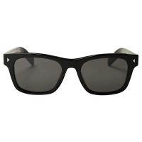 PRADA普拉达 海外代购男专柜时尚百搭太阳眼镜显瘦黑色镜框茶色镜