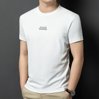 男士短袖T恤2025新款夏季时尚圆领纯色简约百搭体恤半袖打底上衣