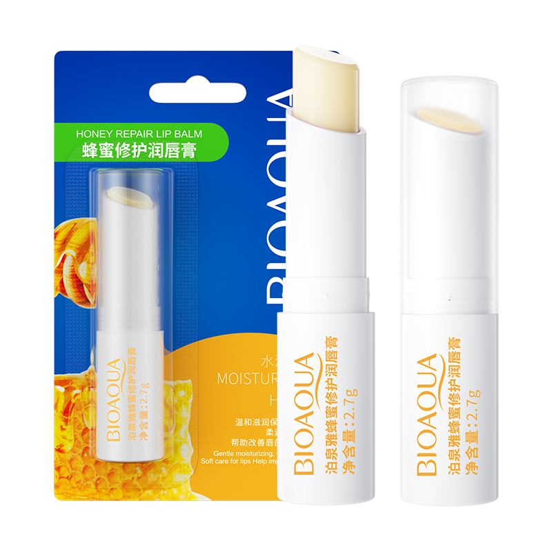 泊泉雅蜂蜜修护润唇膏 滋润保湿 2.7g/支