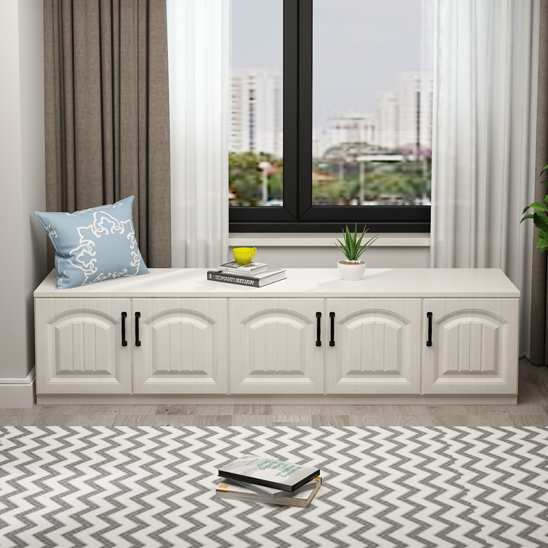 窗台榻榻米柜子收纳柜地柜矮柜木飘窗柜ciaa组合可坐储物柜卧室阳台柜