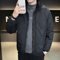 男装新款时尚男士羽绒服休闲百搭青年冬季加厚保暖立领面包服外套