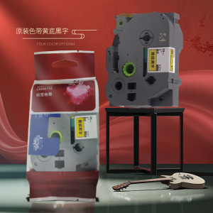 新增颜 XZY-A1A-GA108 黄底黑字24MM标签色带(计价单位:个)黄色