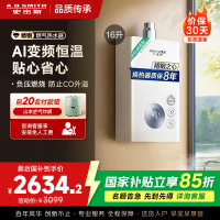 AO史密斯16升燃气热水器佳尼特 不锈钢换热器8年包换 恒温大水量 抗风防冻 JSQ31-TC1