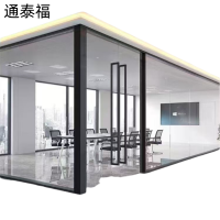 通泰福 铝合金双玻璃隔断墙玻璃隔断墙WQ-ERW/平方米