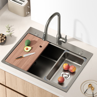 箭牌(ARROW)厨房洗菜盆304不锈钢洗菜池厨房洗碗槽水池盆纳米大单槽