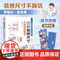 [正版]图解装修尺寸:从空间到细节 400+漫画图解装修尺寸 嵌入式电器尺寸预留细节 空间布局 室内设计基础尺寸 人体工