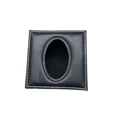 老房太太 抽纸盒纸巾盒 11.5*11.5*7.5cm 皮质皮革 收纳盒 餐巾纸盒 F65/个