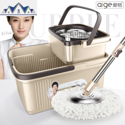 旋转拖把杆通用拖布墩布桶免手洗懒人家用拖地桶自动甩水 三维工匠