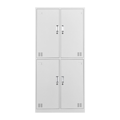 域赢更衣柜员工柜储物柜带锁铁皮柜更衣室衣柜浴室寄存包柜宿舍 四门更衣柜加厚