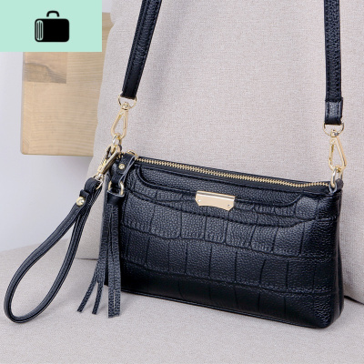 皮手拿包2020新款妈妈包单肩斜挎包时尚百搭小包包中年女士手包NEW LAKE女士单肩包