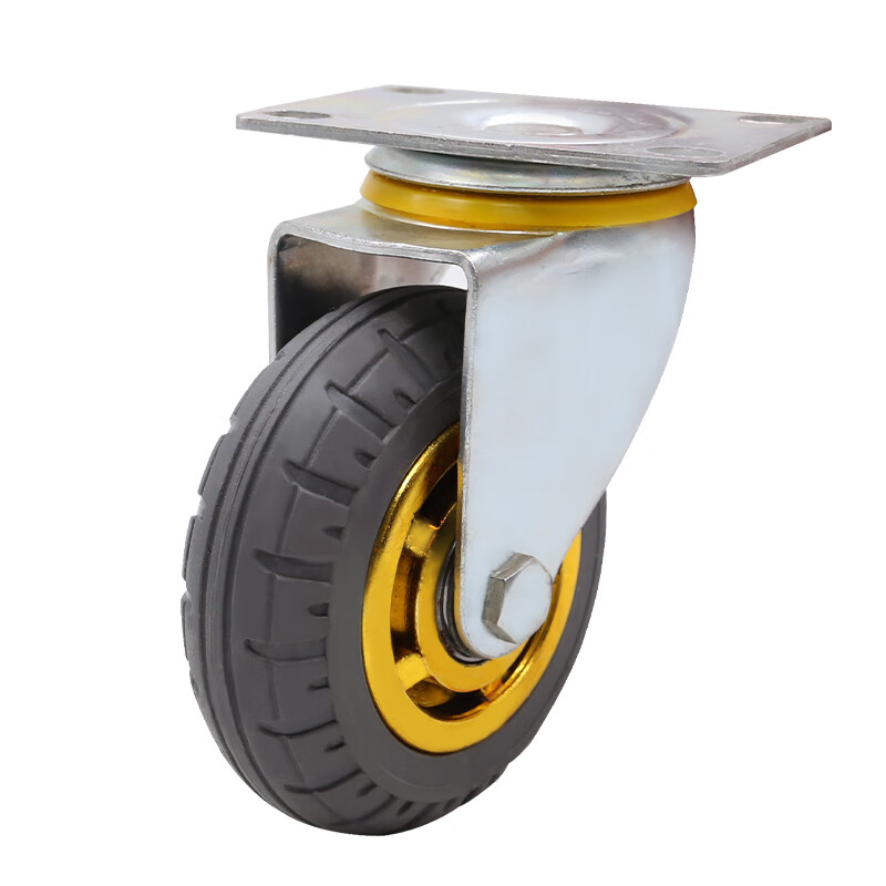 鑫睿辉 橡胶万向轮 4寸 个