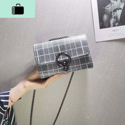 上新小包包女2020新款潮韩版帆布百搭斜挎包单肩手提包链条小方包NEW LAKE女士单肩包