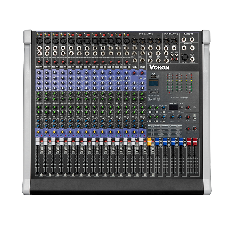 VOKON沃云 VM-T1604 调音台[16路输入4编组输出]