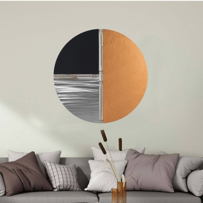 ins风金属墙饰安溪工艺品家居装饰挂件创意壁挂三维工匠80*80壁饰