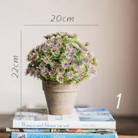 家柏饰(CORATED)暮雪仿真树球盆景桌面装饰摆件绿植球办公室餐桌咖啡馆 1