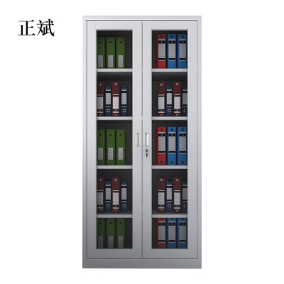 正斌凭证柜钢制办公室档案柜财务资料柜书柜储物柜带锁铁皮柜子文件柜