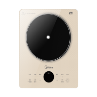 美的(Midea)电磁炉家用多档调节火锅炉铂钻系列2200W大功率恒匀火加热猛火爆炒定时电磁灶防水大面板智能E22B21