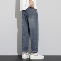 冰丝凉感男士天丝牛仔裤夏季轻薄透气宽松休闲百搭显瘦哈伦裤垂感